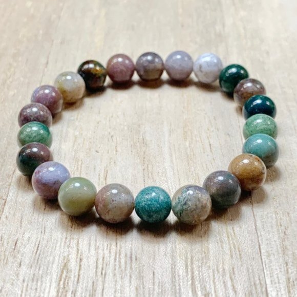 Rainbow Earth Tones Handmade Chakra Bracelet - Picture 6 of 7